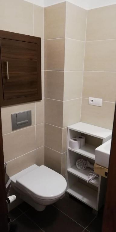 Koupelna v ubytování Oliver apartmán 6