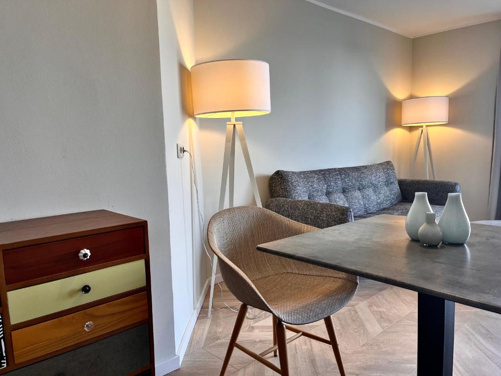 Posezení v ubytování QU Hotel Augsburg
