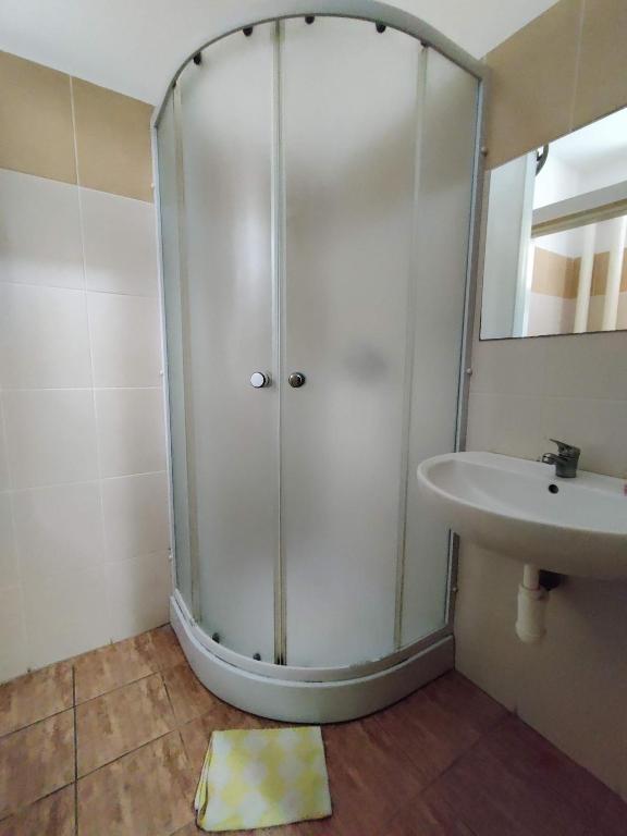 A bathroom at Rekreačné zariadenie Javorinka
