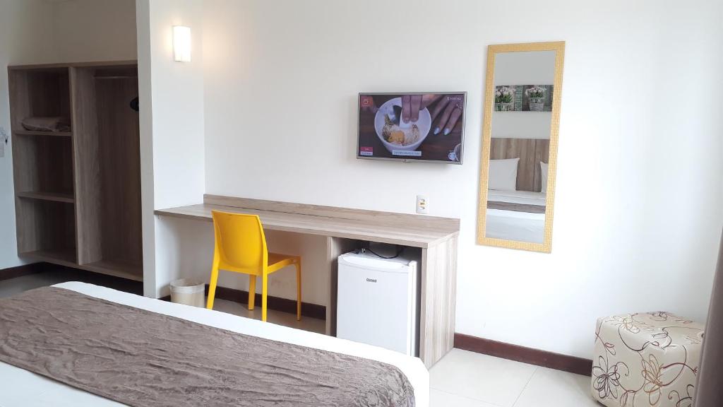 Postel nebo postele na pokoji v ubytování Pena Branca Hotel e Eventos