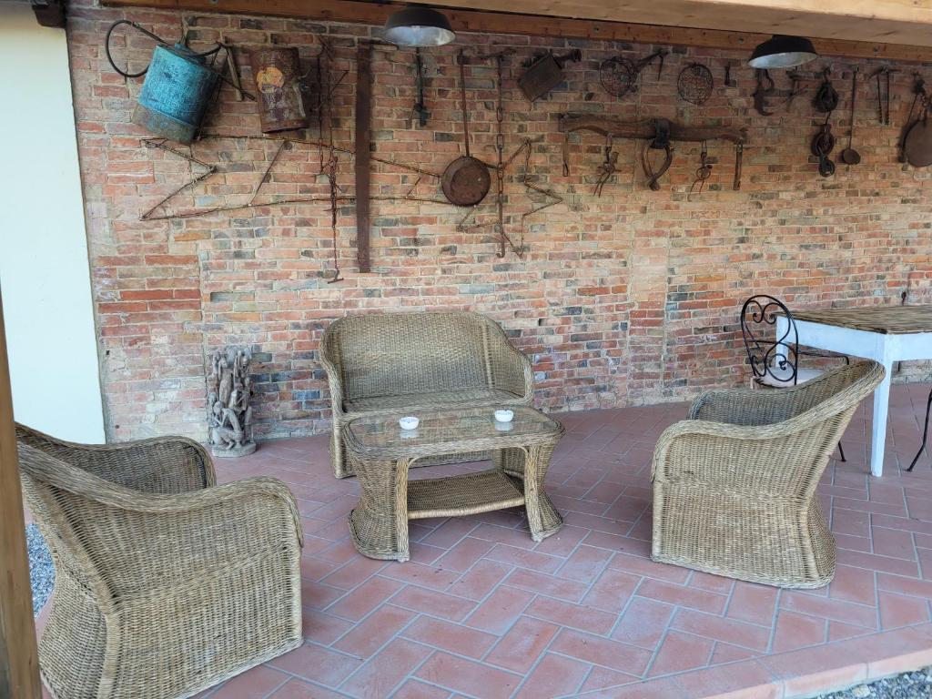 Posezení v ubytování Il Casale di Lucullo