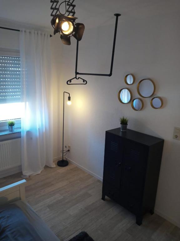 Postel nebo postele na pokoji v ubytování 5 Sterne Ferienwohnung Dünensand