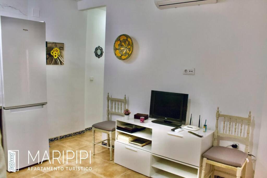 TV a/nebo společenská místnost v ubytování Apartamento maripipi