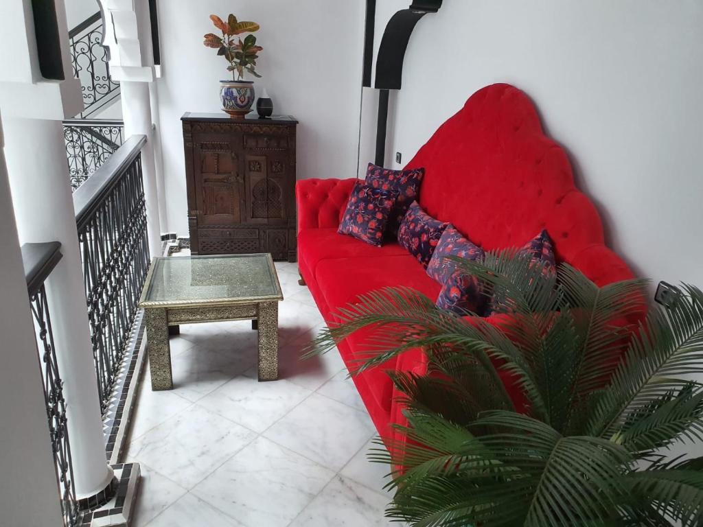 Posezení v ubytování Riad El Palacio & Spa Chaouen