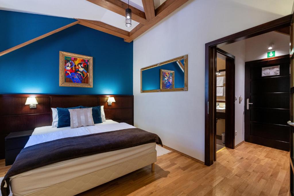 Posteľ alebo postele v izbe v ubytovaní Templomvölgy Butik Hotel Mátrakeresztes