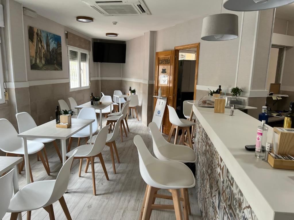 TV a/nebo společenská místnost v ubytování Hostal 82