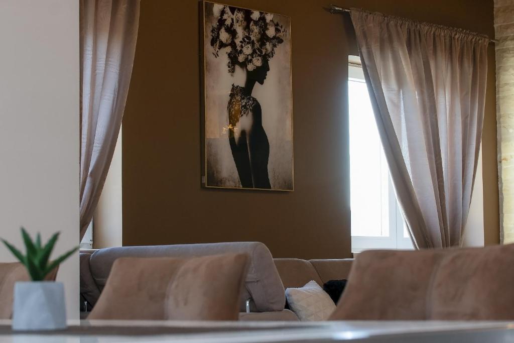 Posezení v ubytování Whitestone Villa