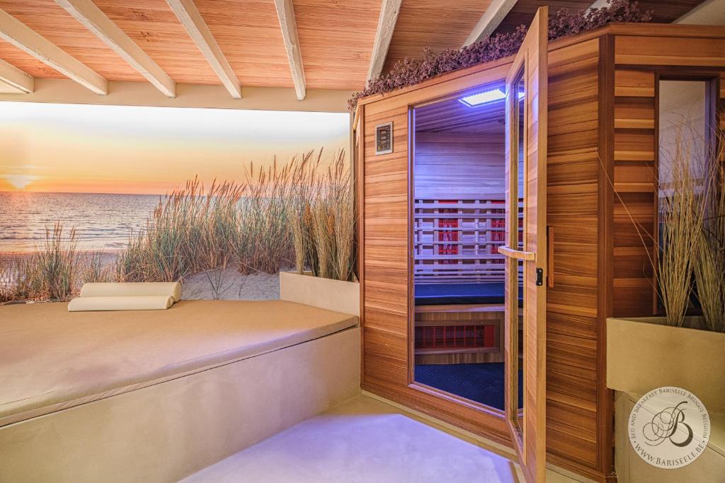 Koupelna v ubytování Bariseele B&B