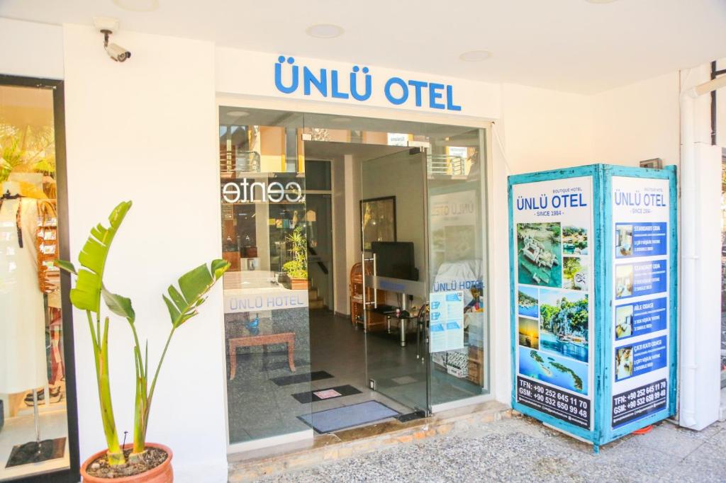 Certifikát, hodnocení, plakát nebo jiný dokument vystavený v ubytování Gocek Unlu Hotel