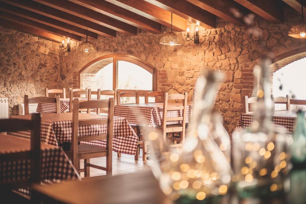 Restaurace v ubytování Agroturismo Mas Vilar, feel at home