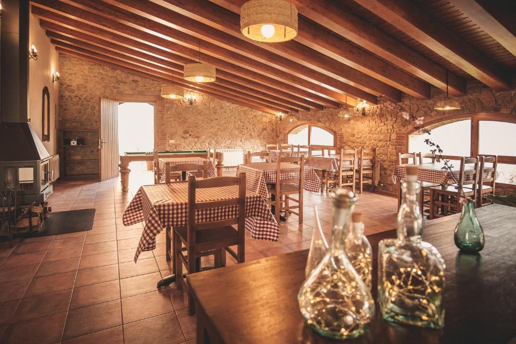 Restaurace v ubytování Agroturismo Mas Vilar, feel at home