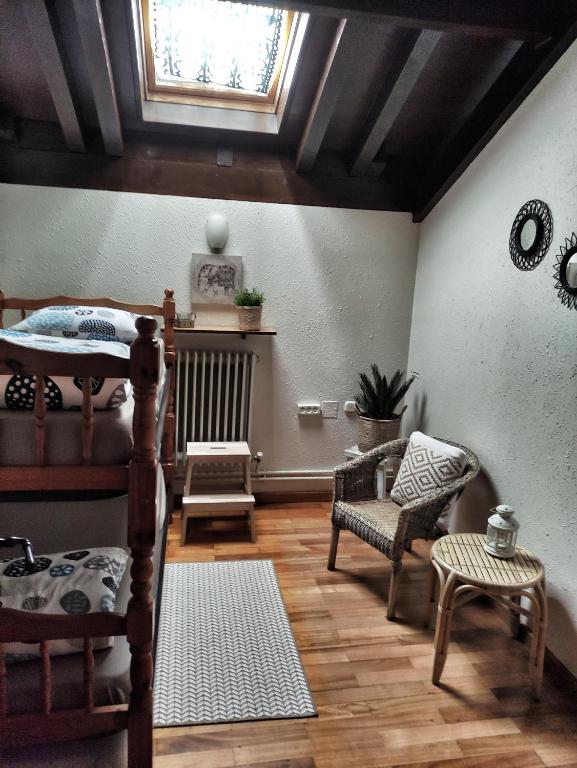 Posezení v ubytování Refugio La Ardilla Real