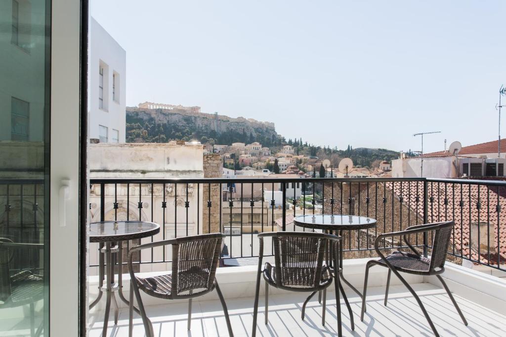 Balkón alebo terasa v ubytovaní Athens Observatory Suite