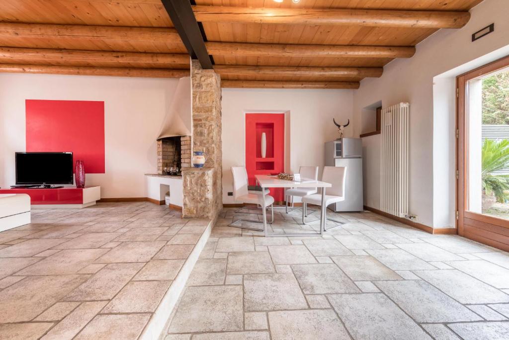 Telewizja i/lub zestaw kina domowego w obiekcie Casa Rustico