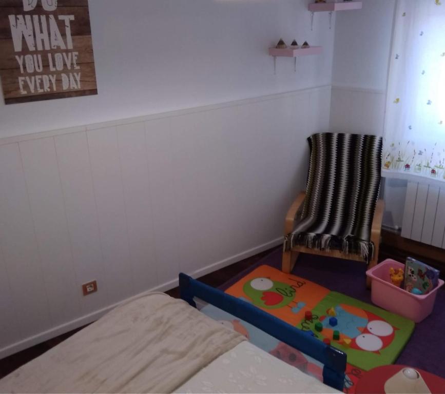 Posteľ alebo postele v izbe v ubytovaní Apartamento Portugalete