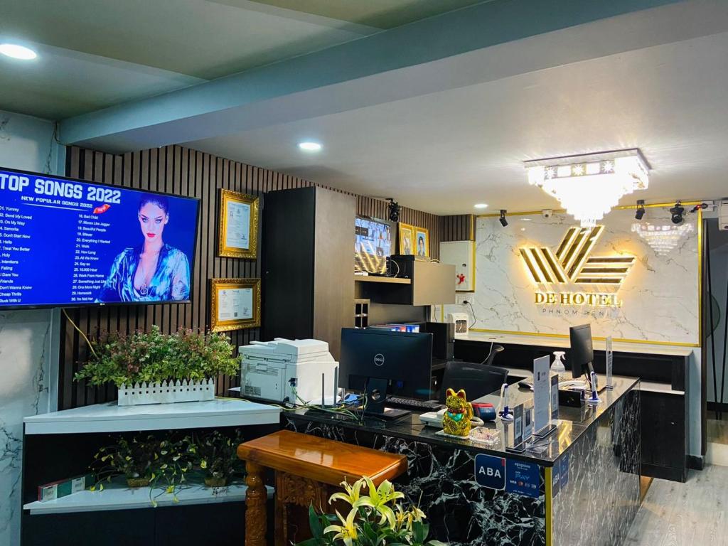 Posezení v ubytování DE Hotel