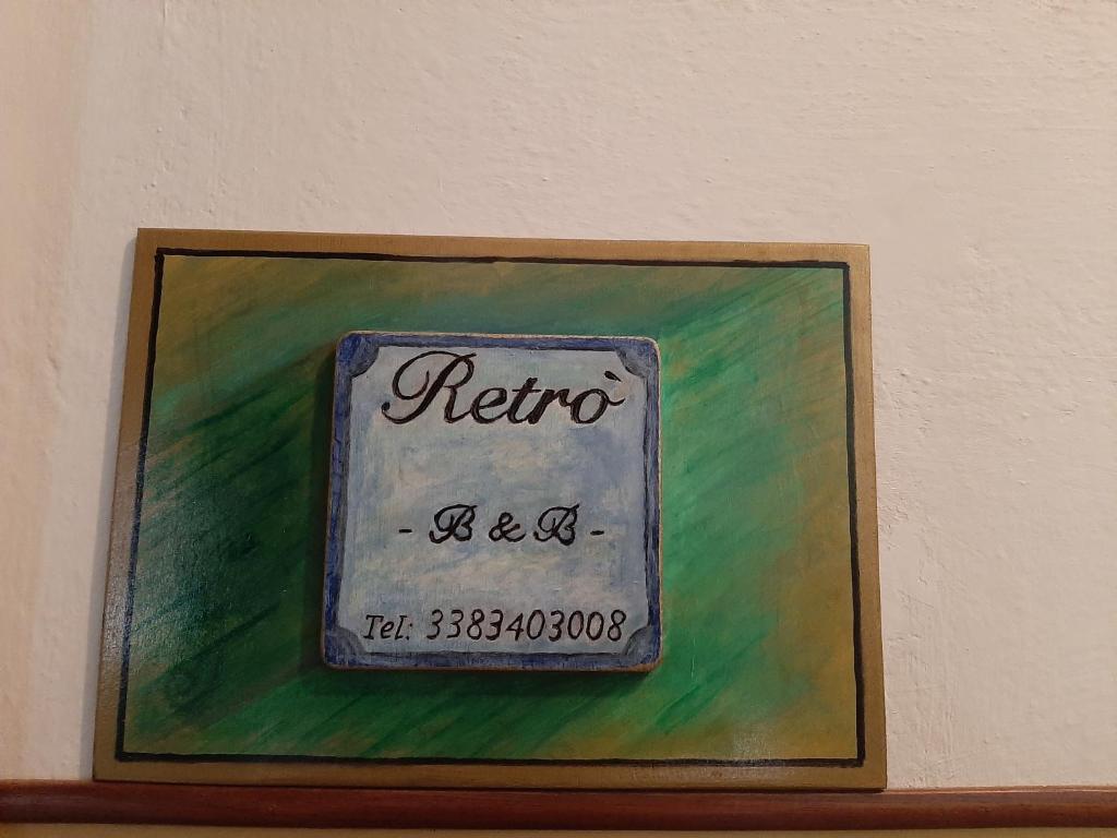 Certifikát, hodnocení, plakát nebo jiný dokument vystavený v ubytování Retro' BeB