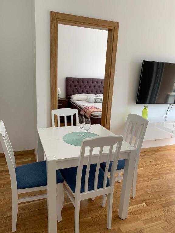 Posezení v ubytování Apartman A2