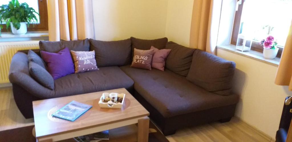 Posezení v ubytování Ferienwohnung Steinbeisser