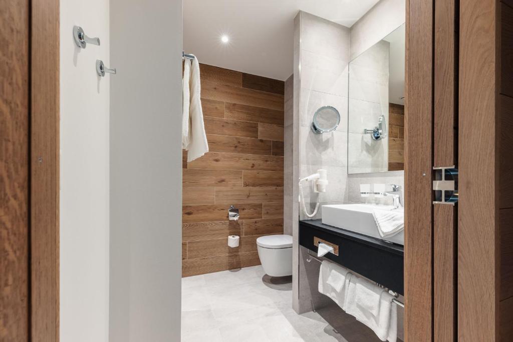 Koupelna v ubytování Hotel kommod