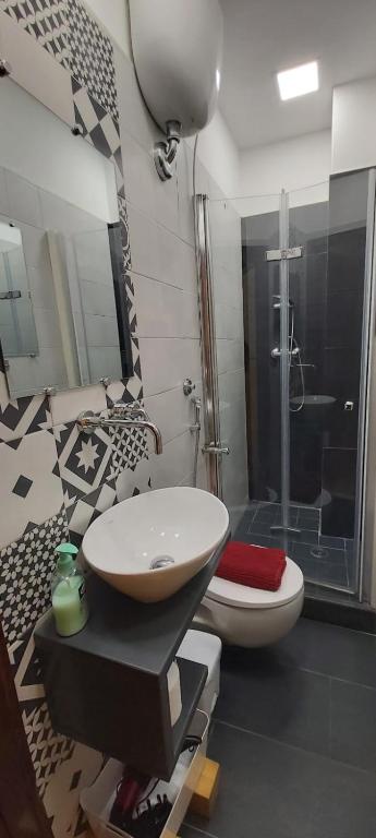 Koupelna v ubytování Tilde B&B