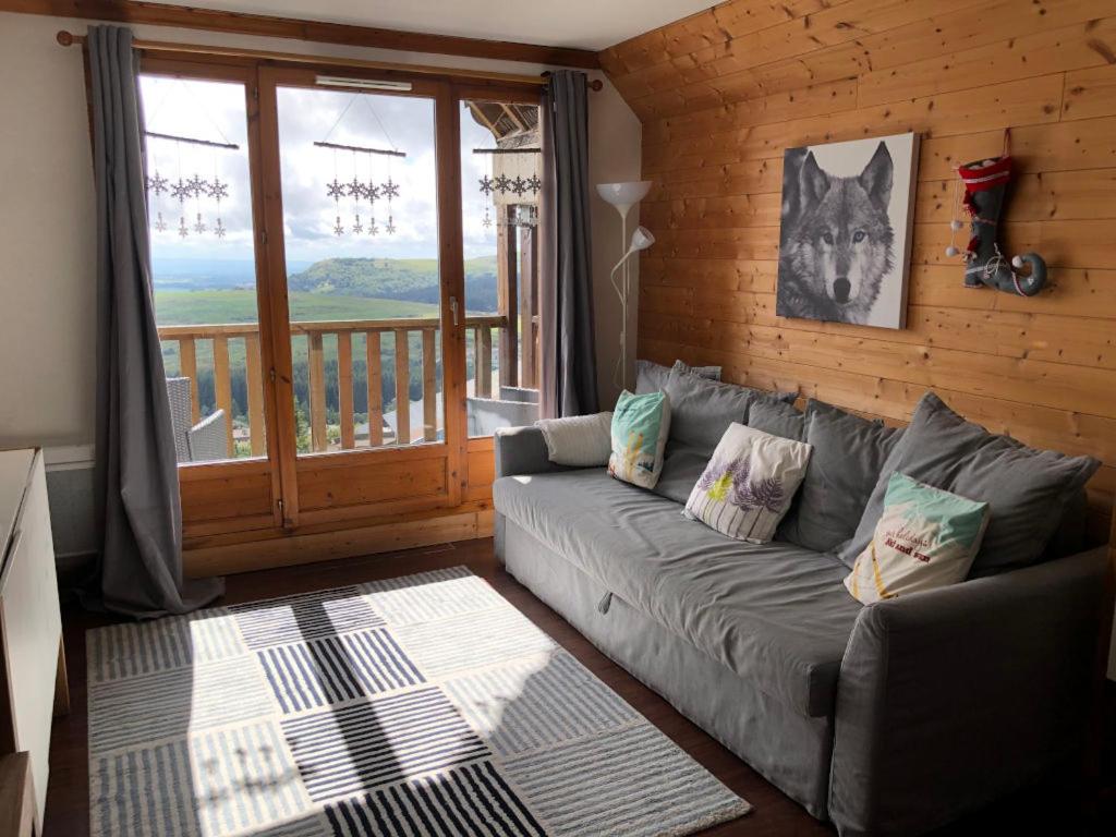 Atpūtas zona naktsmītnē Lama-Gîte-des-Puys T3 Lamado vue époustouflante sud avec grande terrasse