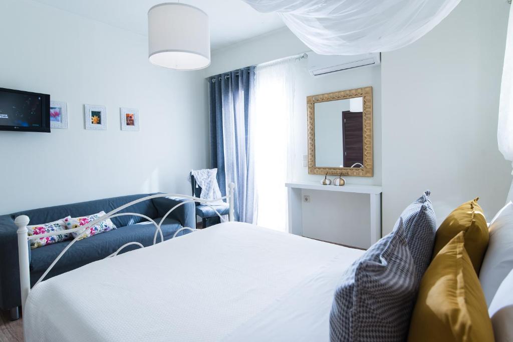 Posteľ alebo postele v izbe v ubytovaní Alkinoos Apartment