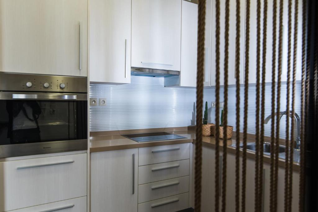 Kuchyňa alebo kuchynka v ubytovaní Alkinoos Apartment