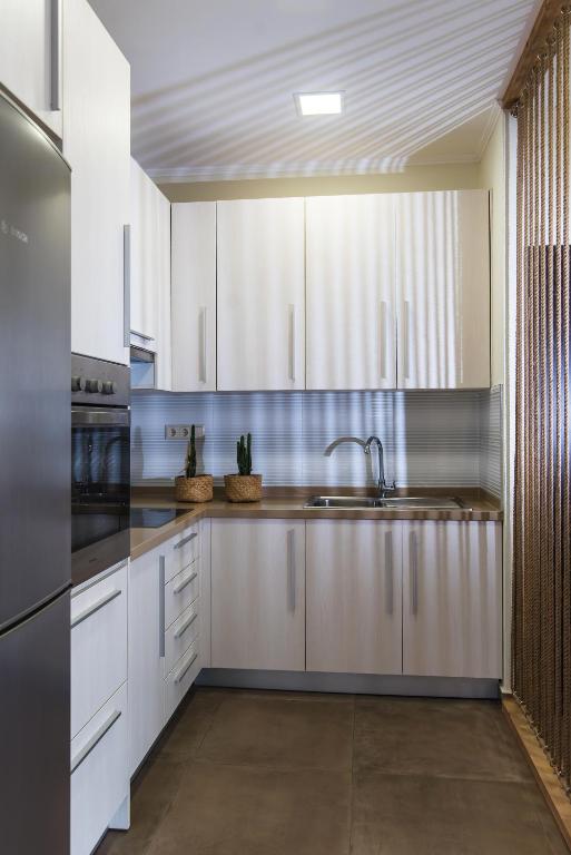 Kuchyňa alebo kuchynka v ubytovaní Alkinoos Apartment