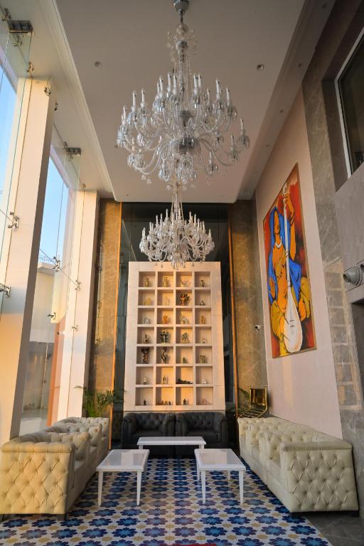 Posezení v ubytování Stardom Resort Jaipur