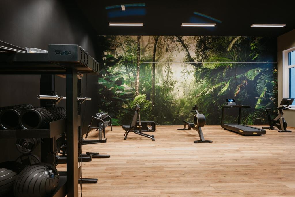 Fitness centrum a/nebo fitness zařízení v ubytování Rioca Vienna Posto 2