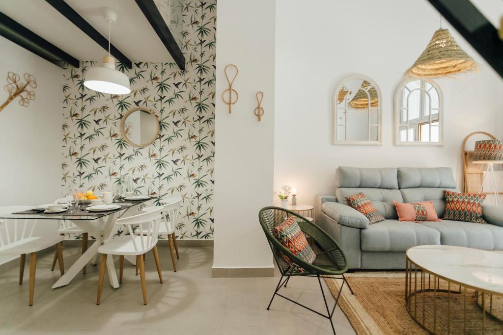 Posezení v ubytování Tu casa duplex en Triana