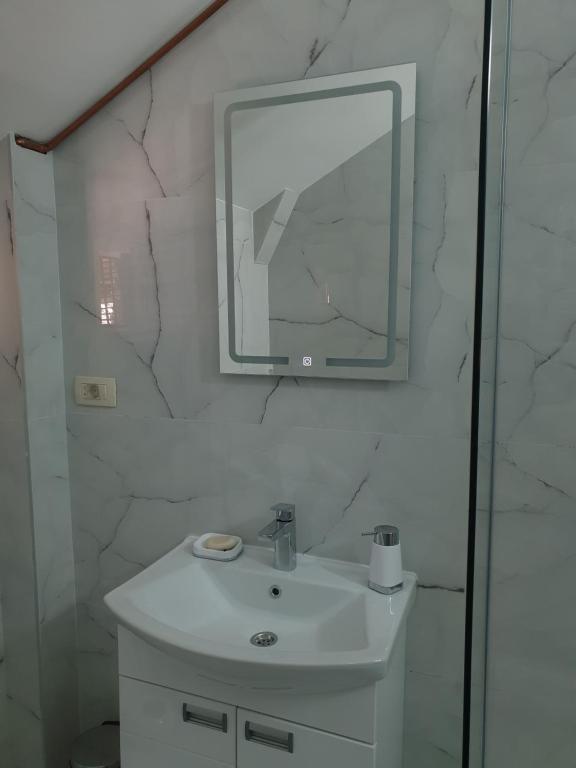 Koupelna v ubytování Apartman Stojanović