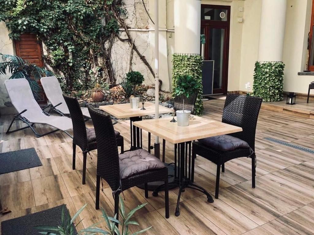 Posezení v ubytování Atrium Panzio