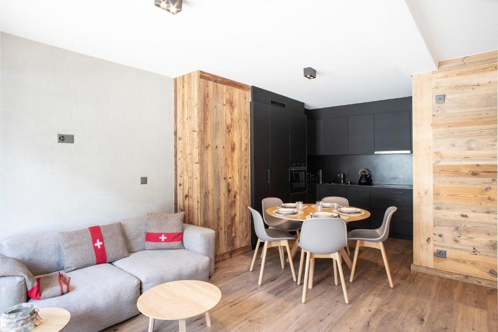 Posezení v ubytování Polaris 1 001 - LUXE & SKI LIFT apartment 6 pers