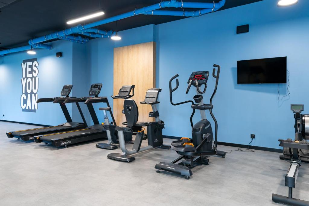 Posilňovňa alebo fitness centrum v ubytovaní Apartament 1612 Modern Tower Gdynia