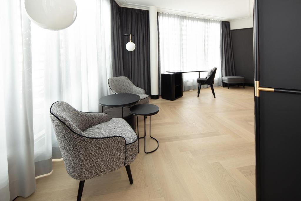 Χώρος καθιστικού στο Hotel Schillerhof, Weimar