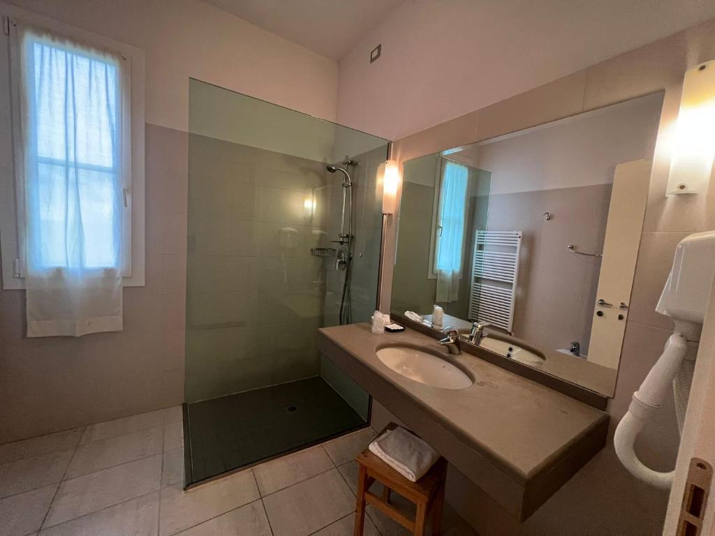 Koupelna v ubytování Hotel Adriatico