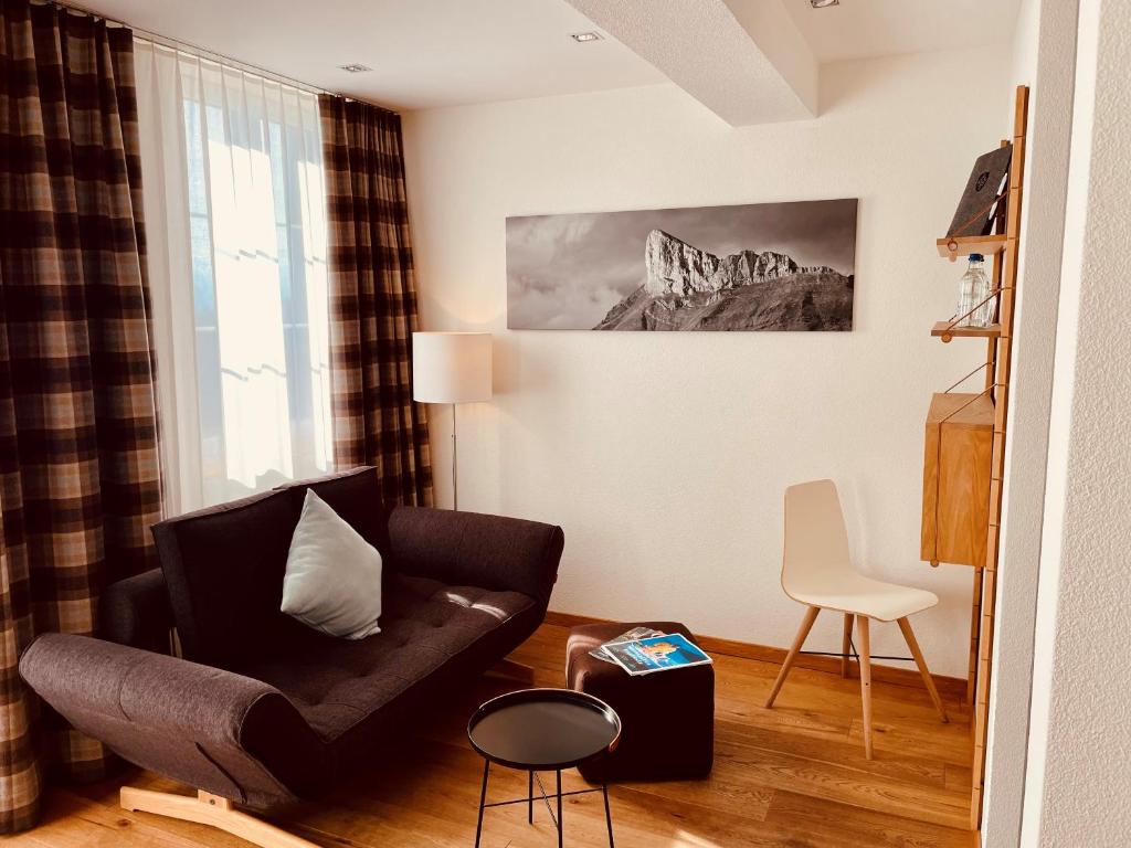 Posezení v ubytování Boutique Hotel Moosegg