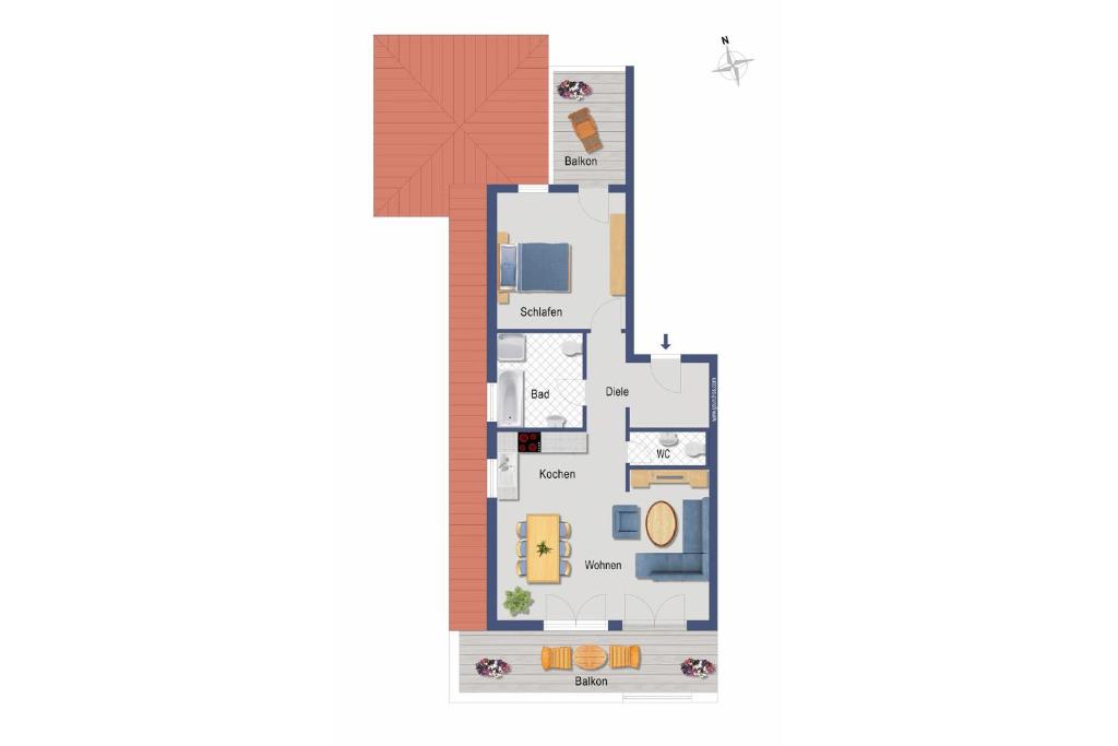 Půdorys ubytování Villa Christiane 10