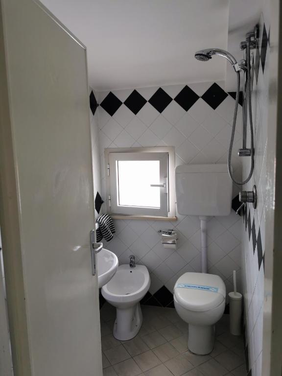 Koupelna v ubytování Hotel La Nidiola