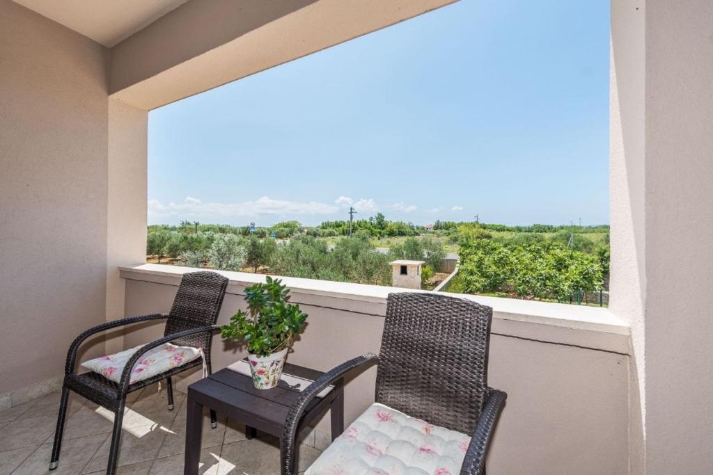 Balkón alebo terasa v ubytovaní Family friendly apartments Kim - by TA Leut Agency