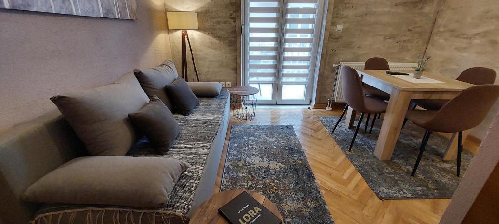 Posezení v ubytování Apartman Lora