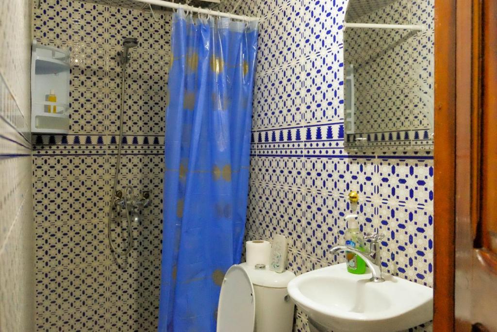 Koupelna v ubytování Dar Lalla Bouchra