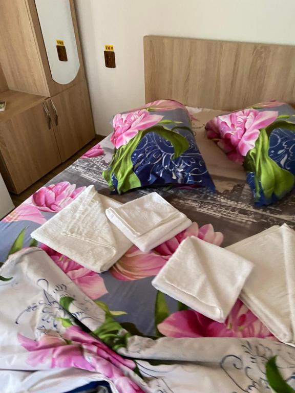Postel nebo postele na pokoji v ubytování Vila Krystal