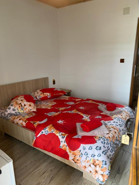 Postel nebo postele na pokoji v ubytování Vila Krystal