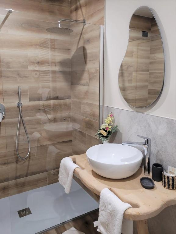 Koupelna v ubytování Hotel Cima d'Oro