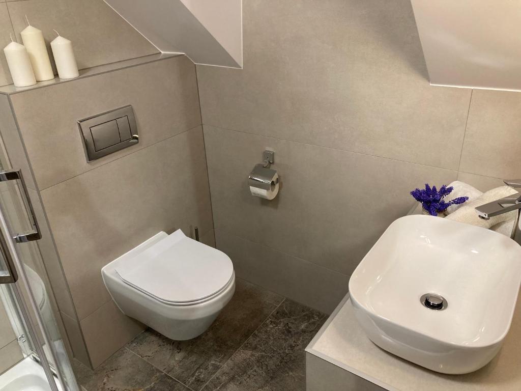 Łazienka w obiekcie Rezydencja pod Cergową Wellness & SPA