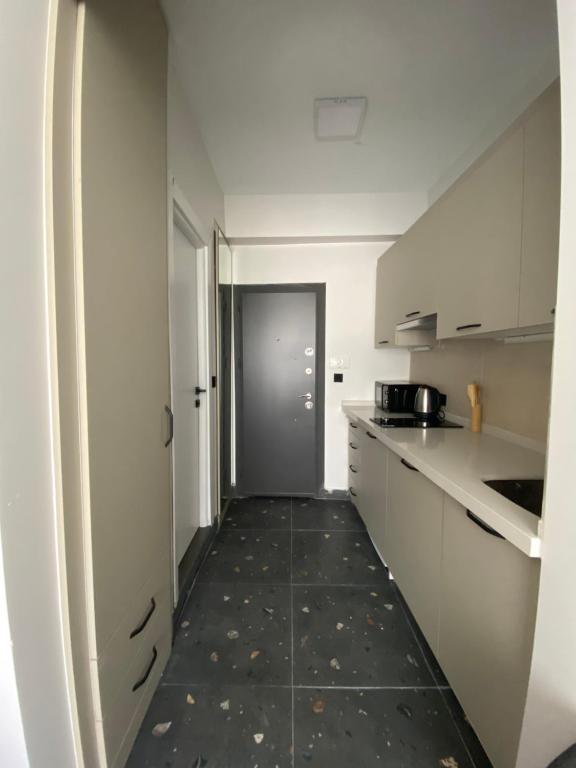 Kuchyň nebo kuchyňský kout v ubytování Galata VAV Suites
