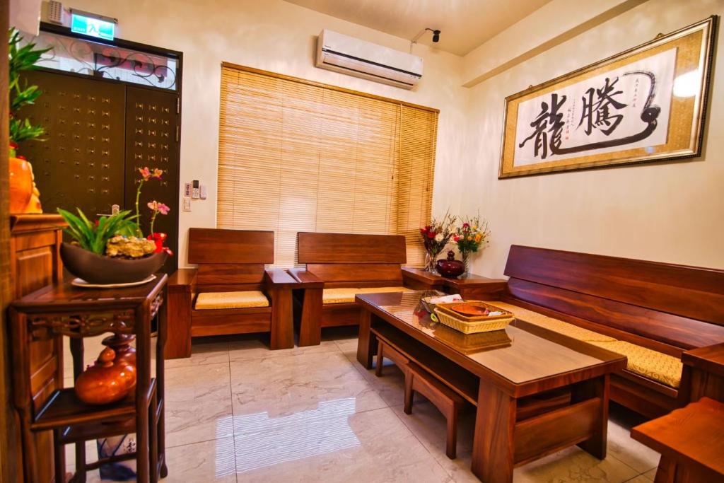 Ruang duduk di Bihaiju B&B